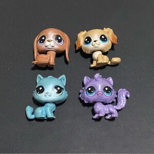Lot of 4 Littlest Pet Shop LPS Figures